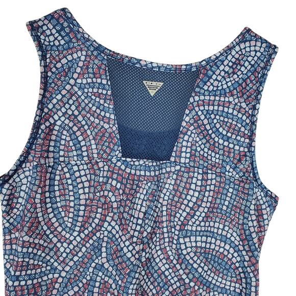 COLUMBIA Sleeveless PFG OMNI-FREEZE UPF 50 Freezer III Dress XS Blue Pink Mosaic - Picture 4 of 11